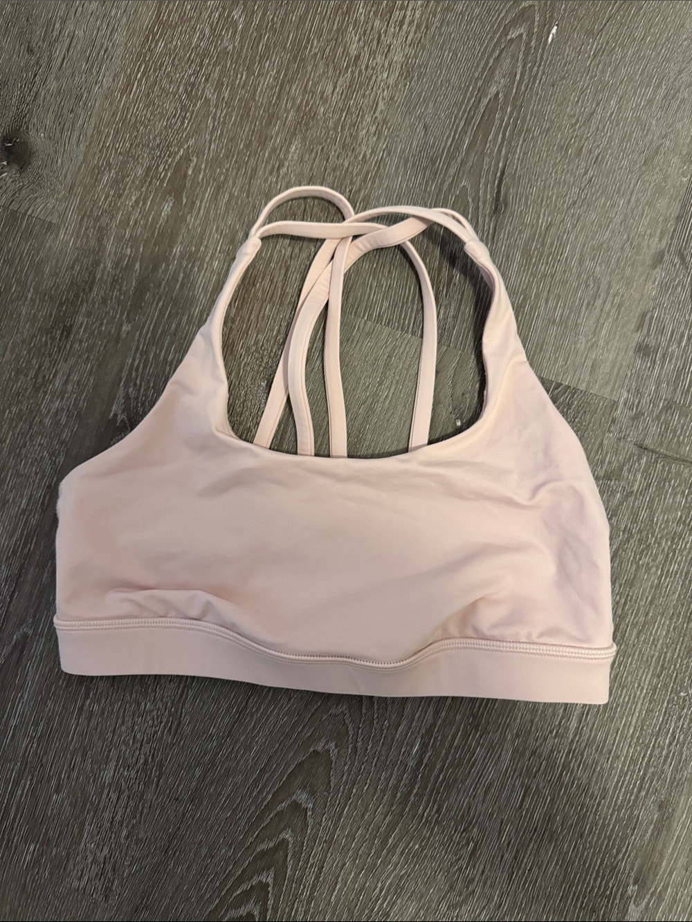lululemon athletica Light Pink Strappy Sports Bra